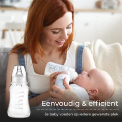 The Life Style Goods - Tire-lait électrique Portable Double - Y Compris Bouteille De Lait - 300 Ml - Tire-lait Manuel - Dispositifs De Pompage - Allaitement - 16 Positions - Sans BPA -Bébé Soldes Boutique 1200x1200 495