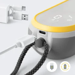 Medela Freestyle Hands- Tire-lait Mains Libres - Double Tire-lait électrique Mains Libres - Portable - Transparent / Jaune - Batterie Rechargeable Incluse -Bébé Soldes Boutique 1200x1200 619