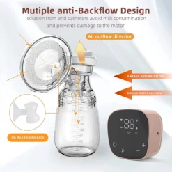 DrPhone BP2 - Tire-lait Automatique Avec Batterie - Sans BPA - Mains Libres - Puissance D'aspiration Réglable - Super Silencieux - Fonction Massage - Hygiénique - Wit -Bébé Soldes Boutique 1200x1200 712