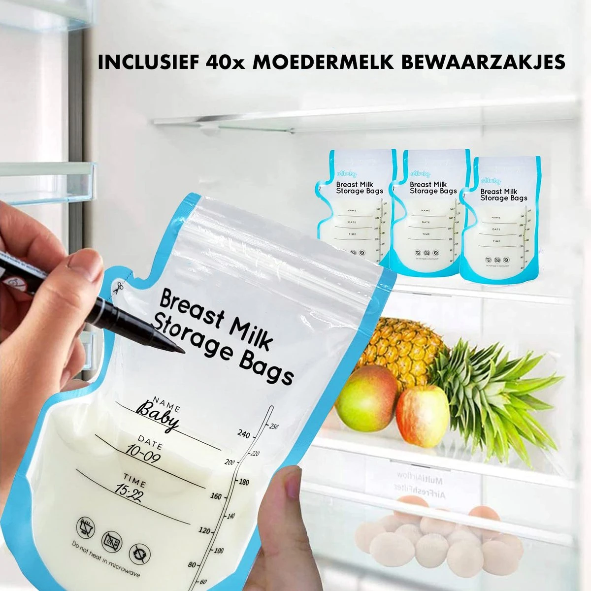 Tire-lait Sans Fil - Incl. 20 Sacs De Stockage De Lait Maternel - Silencieux - Batterie Rechargeable - Vitesse Réglable - Affichage LCD Numérique - Tire-lait électrique Portable - Pompage Facile - Pompage Mains Libres - Allaitement - Pompe Moderne 12 Tire-lait Sans Fil - Incl. 20 Sacs De Stockage De Lait Maternel - Silencieux - Batterie Rechargeable - Vitesse Réglable - Affichage LCD Numérique - Tire-lait électrique Portable - Pompage Facile - Pompage Mains Libres - Allaitement - Pompe Moderne – Image 12