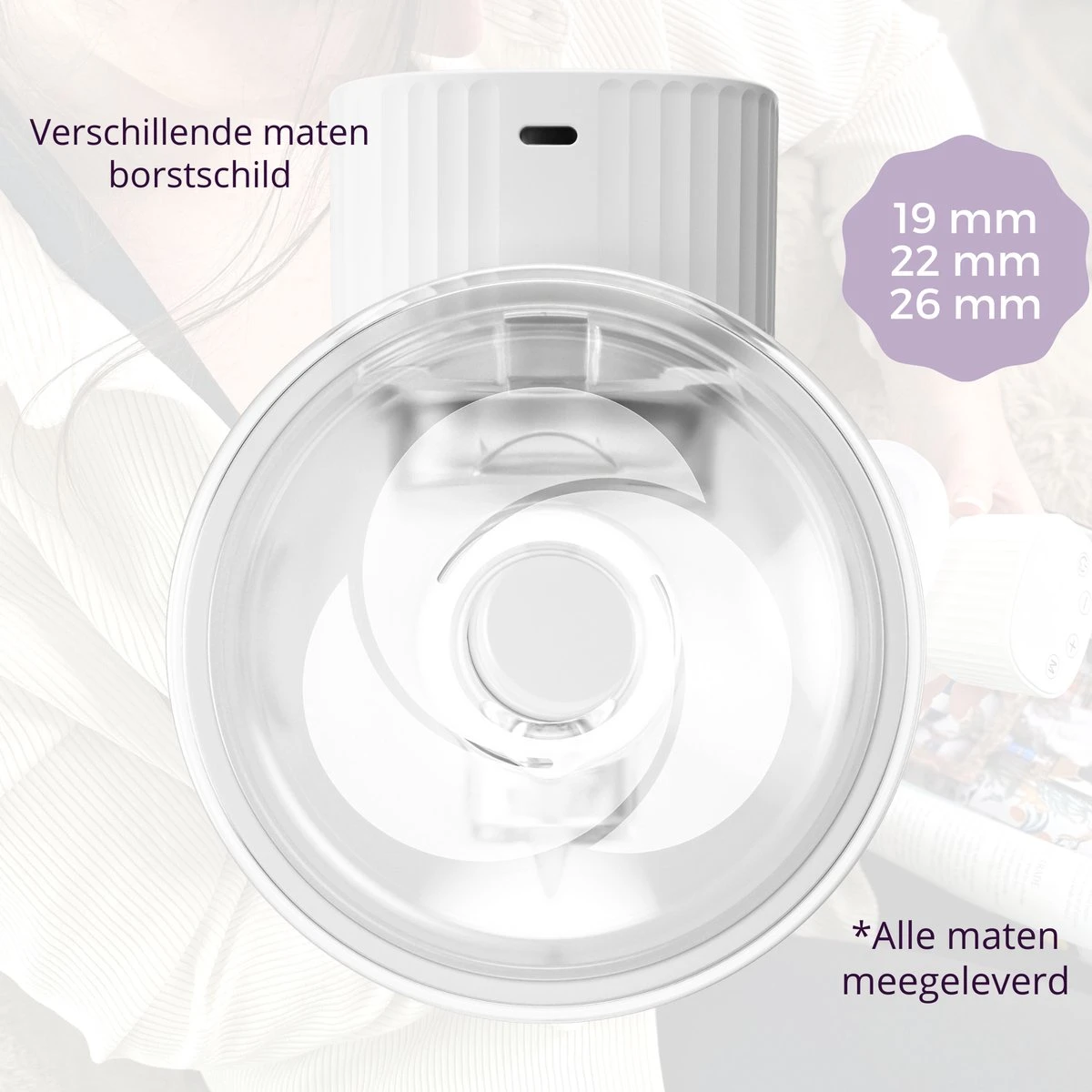BELOOVD Mains Libres - Tire-Lait Electrique Sans Fil - Portable - Sans BPA - Rechargeable - Pompe Comfort Mains Libres - Elvie Alternatief 2 BELOOVD Mains Libres - Tire-Lait Electrique Sans Fil - Portable - Sans BPA - Rechargeable - Pompe Comfort Mains Libres - Elvie Alternatief – Image 2