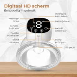 Nuvance - Tire-lait électrique - Mains Libres - 27 Positions - Biberon Inclus - Batterie Rechargeable - 180 Ml - Tire-lait Manuel - Sans BPA -Bébé Soldes Boutique 1200x1200 738