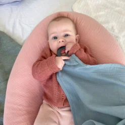 Doomoo Basics - Mom'n Play Tetra Blue - Écharpe D'allaitement Polyvalente - Coton Biologique -Bébé Soldes Boutique 1200x1200 754