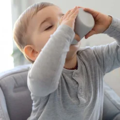 Beaba, Ensemble à Manger, 4 Pièces, Antidérapant, Bleu / Taupe, Silicone -Bébé Soldes Boutique 1200x1200 889