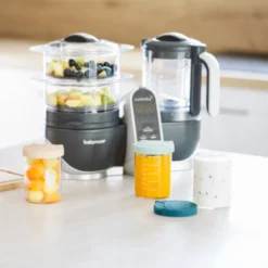 Bundle Babymoov Nutribaby(+) Grijs & Bols ISY - 6 Bocaux De Conservation En Verre - 250 Ml -Bébé Soldes Boutique 1200x1200 940