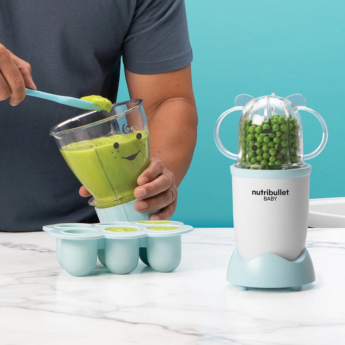 Nutribullet Bébé Bundle - Blender Et Cuiseur Vapeur Pour Bébés - Mélanger, Cuire à La Vapeur, Stériliser, Réduire En Purée, Décongeler Et Conserver Les Aliments 2 Nutribullet Bébé Bundle - Blender Et Cuiseur Vapeur Pour Bébés - Mélanger, Cuire à La Vapeur, Stériliser, Réduire En Purée, Décongeler Et Conserver Les Aliments – Image 2