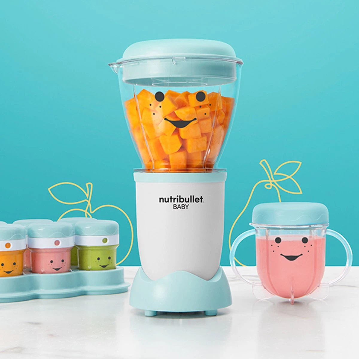 Nutribullet Bébé Bundle - Blender Et Cuiseur Vapeur Pour Bébés - Mélanger, Cuire à La Vapeur, Stériliser, Réduire En Purée, Décongeler Et Conserver Les Aliments 4 Nutribullet Bébé Bundle - Blender Et Cuiseur Vapeur Pour Bébés - Mélanger, Cuire à La Vapeur, Stériliser, Réduire En Purée, Décongeler Et Conserver Les Aliments – Image 4