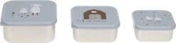 LÄSSIG Boîte à Collation Inox | Acier 3 Pac Assortiment Tiny | Blue Fermier | Lassig -Bébé Soldes Boutique 1200x297