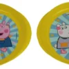 Peppa Pig Pour Enfants - Jaune / Multicolore - Plastique - 20 Xh 2 Cm - 2 Pièces - Vaisselle Vaisselle Pour Enfants - Assiette - Nourriture - Services De Table