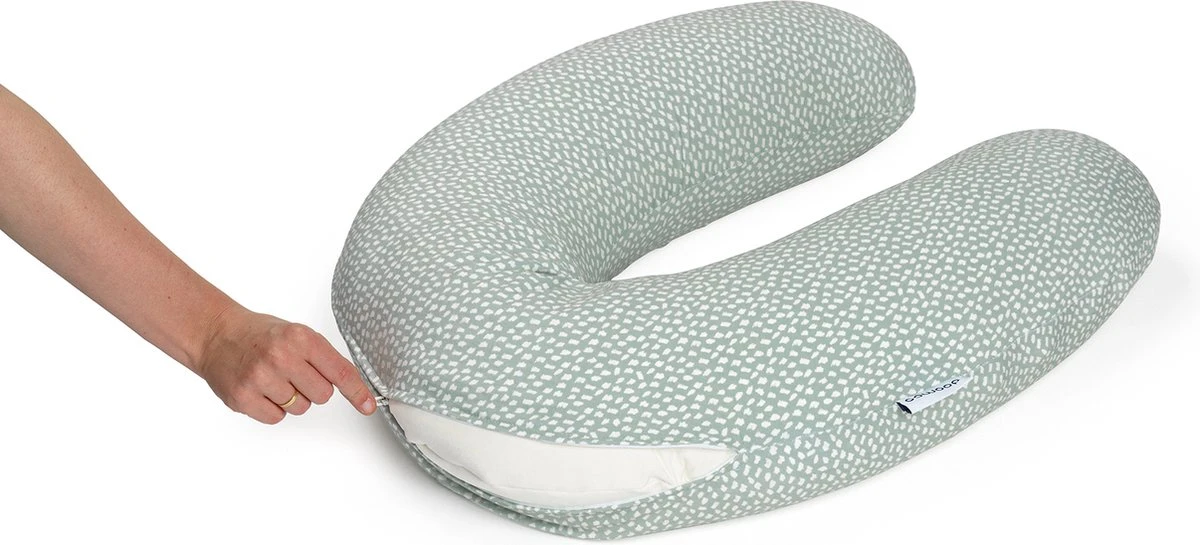 Doomoo Buddy Cover - Housse Pour Coussin D'allaitement Buddy - Coton Organique - 180 Cm - Cloudy Kaki 6 Doomoo Buddy Cover - Housse Pour Coussin D'allaitement Buddy - Coton Organique - 180 Cm - Cloudy Kaki – Image 6