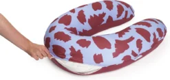 Doomoo Buddy Cover - Housse Pour Coussin D'allaitement Buddy - Coton Organique - 180 Cm - Brushes Ruby -Bébé Soldes Boutique 1200x567