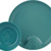 Mepal Mio - Service De Vaisselle Vaisselle Pour Enfants 6 Pièces - Se Compose D'une Assiette, D'un Bol, D'un Verre Et De Couverts - Turquoise Foncé - Léger - Peut Prendre Des Coups