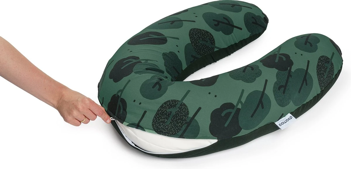 Doomoo Buddy Cover - Housse Pour Coussin D'allaitement Buddy - Coton Organique - 180 Cm - Green Forest 5 Doomoo Buddy Cover - Housse Pour Coussin D'allaitement Buddy - Coton Organique - 180 Cm - Green Forest – Image 5