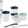 Beaba - 12 Pots De Conservation Super Mignons Et 2 Cuillères Pour Les Aliments Pour Bébé