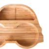 Assiette Et Gobelet En Bamboe Eco Rascals Avec Paille - Car - Rose