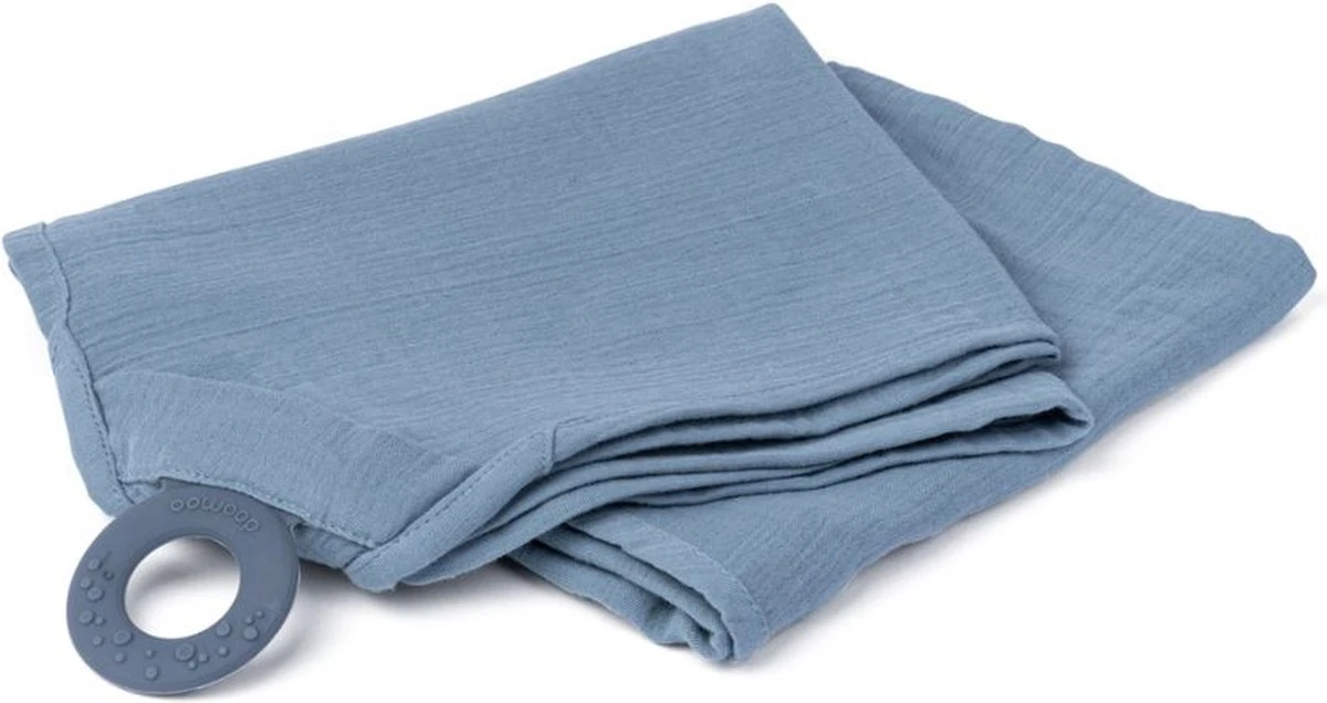 Doomoo Basics - Mom'n Play Tetra Blue - Écharpe D'allaitement Polyvalente - Coton Biologique