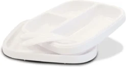 Deryan Quuby Microplaques Plaque Siliconen Avec Des Cuillères - Plaque Bébé - Le Blanc Service De Table Pour Les Enfants -Bébé Soldes Boutique 1200x637