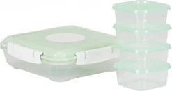 Conteneurs De Congélation Puck - Vert - 4 Petits Contenants Et 1 Groot Contenant