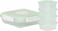 Conteneurs De Congélation Puck - Vert - 4 Petits Contenants Et 1 Groot Contenant -Bébé Soldes Boutique 1200x638 2