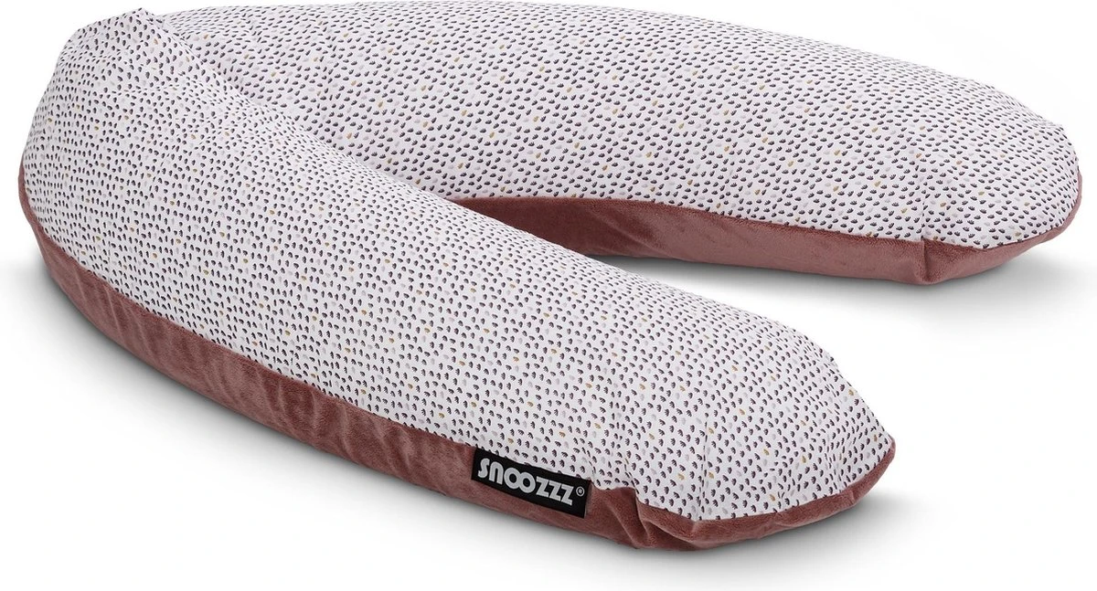Housse De Snoozzz - Housse Pour Coussin D'allaitement En Velours Doux Avec Coton - 185 Cm - Mauve 4 Housse De Snoozzz - Housse Pour Coussin D'allaitement En Velours Doux Avec Coton - 185 Cm - Mauve – Image 4