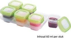 Fiorire Boîtes De Conservation D'aliments Pour Nourriture Pour Bébé Avec Cuillères Gratuites - Sans BPA - Contenants De Congélation - 2 X 6 X 60 Ml -Bébé Soldes Boutique 1200x652 1