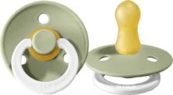 BIBS Tétine Bavoirs 0-6 Mois|1 Pièce|Brille Dans Le Noir Sage|Taille 1|T1