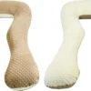 Oreiller D'allaitement / Oreillers De Grossesse | Forme En U 300 Cm | Crème Et Marron