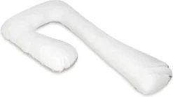 Coussin D'allaitement - Coussin De Maternité - Grand - 100% Coton - Pois Sur Gris - Blanc -Bébé Soldes Boutique 1200x676 5