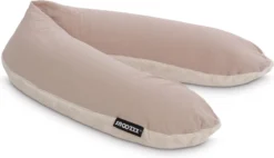 Snoozzz De Grossesse Oreiller De Couchage Latéral - Rembourrage Micro Perle Silencieux - 185 Cm - Teddy Sand
