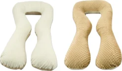 Oreiller D'allaitement / Oreillers De Grossesse | Forme En U 300 Cm | Marron Et Marron à Carreaux