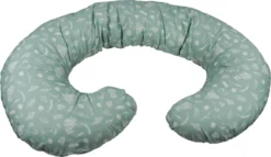 MamaLoes Botanical Animals Coussin D'allaitement En Forme De C Vert Pierre ML020411 -Bébé Soldes Boutique 1200x695 2