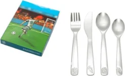 Couverts Pour Enfants Zilverstad Voetbal - 4 Pièces - Acier Inoxydable -Bébé Soldes Boutique 1200x732 1