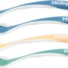 Nuby - Cuillères Sensibles à La Chaleur Brevetées - Pack De 4 - Bleu - 3m+
