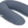 Doomoo Buddy - Coussin D'allaitement Et De Grossesse - Coton Organique - 180cm - Tetra Jersey Blue