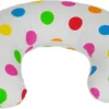 Coussin D'allaitement - Coussin De Grossesse - 100% Coton - 80 Cm - Blanc à Pois Colorés