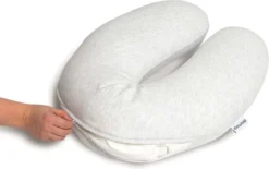 Doomoo Buddy Cover - Housse Pour Coussin D'allaitement Buddy - Coton Organique - 180 Cm - Chine White -Bébé Soldes Boutique 1200x752 4