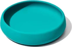 Assiette Silicone OXO Tot Sarcelle | Turquoise | Incassable | Fond Lesté | Vaisselle Bébé Et Enfant
