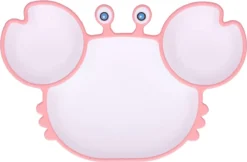 Assiette Bébé En Siliconen Avec Ventouse | Plaque Incassable Avec Compartiments | Assiette Plate Assiette Pour Enfants Adaptée Aux Tout-petits Et Aux Enfants D'âge Préscolaire - Rose -Bébé Soldes Boutique 1200x787
