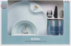 Mepal Mio - Service De Vaisselle Vaisselle Pour Enfants 6 Pièces - Se Compose D'une Assiette, D'un Bol, D'un Verre Et De Couverts - Baie Des Marins - Léger - Peut Prendre Des Coups -Bébé Soldes Boutique 1200x791 6
