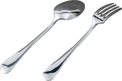 Daniel Crégut Ménagère Enfant 2 Pièces 'Baguette' - Métal Argenté - L 17 Cm