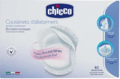 Chicco Chest Compresses Coton Dames Antibactérien Blanc 60 Pièces