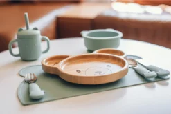 FreeON Gobelet En Siliconen Avec Paille Et Poignées - Gobelet à Paille Pour Bébé - Tout-petit Et Tout-petit - Vert -Bébé Soldes Boutique 1200x800 110