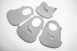 Bavoir Bébé En Silicone Blij'r - Bavoir Bébé Imperméable - Bavoir Souple Avec Plateau De Collecte - Bavoir Unisexe - Gris -Bébé Soldes Boutique 1200x800 138