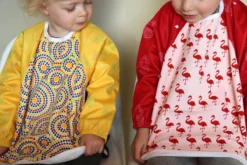 Bavoir Avec Manches Set 2 Pièces | Bavoir Manches Longues KliederZ 18-36 Mois | Bavoir Enfant Fille Art Aborigène & Flamant Rose LB03 -Bébé Soldes Boutique 1200x800 162