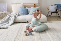 Doomoo Softy - Petit Coussin D'allaitement - Billes Ultra Fines Et Silencieuses - Coton Organique - 150 Cm - Cloudy Kaki -Bébé Soldes Boutique 1200x800 52