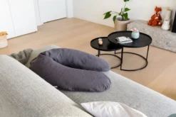 Doomoo Basics Comfy Big - Coussin D'allaitement - Coton Biologique - 190cm - Tetra Grey -Bébé Soldes Boutique 1200x801 14