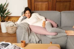 Doomoo Basics - Housse Comfy Big - Housse Pour Coussin D'allaitement Comfy Big - Coton Bio - 190 Cm - Tetra Pink -Bébé Soldes Boutique 1200x801 20