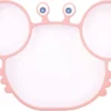Assiette Bébé En Siliconen Avec Ventouse | Plaque Incassable Avec Compartiments | Assiette Plate Assiette Pour Enfants Adaptée Aux Tout-petits Et Aux Enfants D'âge Préscolaire - Rose