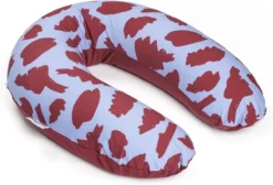 Doomoo Buddy - Coussin D'allaitement Et De Grossesse - Coton Organique - 180cm - Bushes Ruby