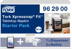 Tork Xpressnap 962900 Pack De Démarrage Pour Distributeur De Serviettes De Table Fit N14 (962900)